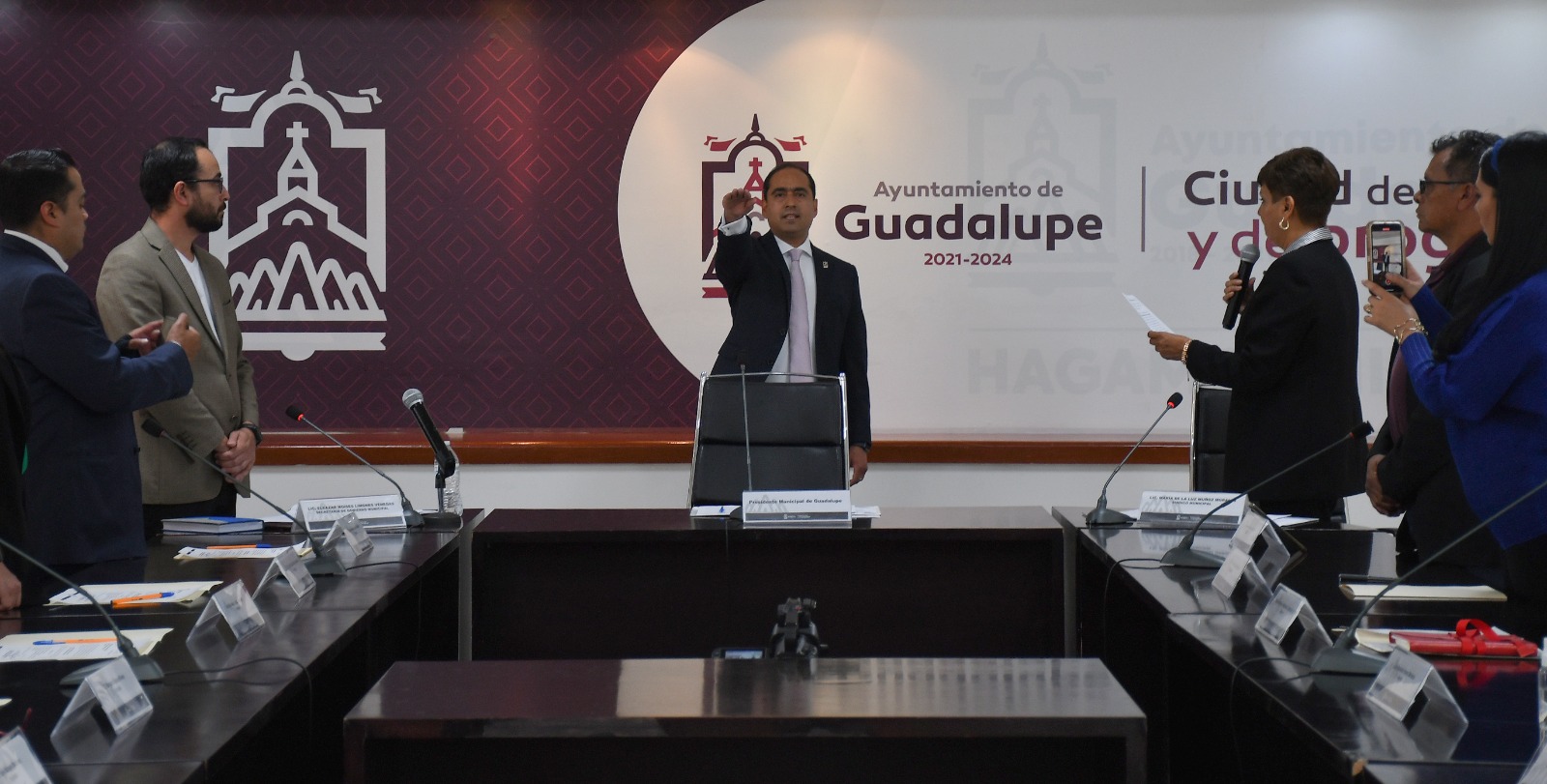 Rinde protesta José Saldívar como alcalde de Guadalupe, Zacatecas