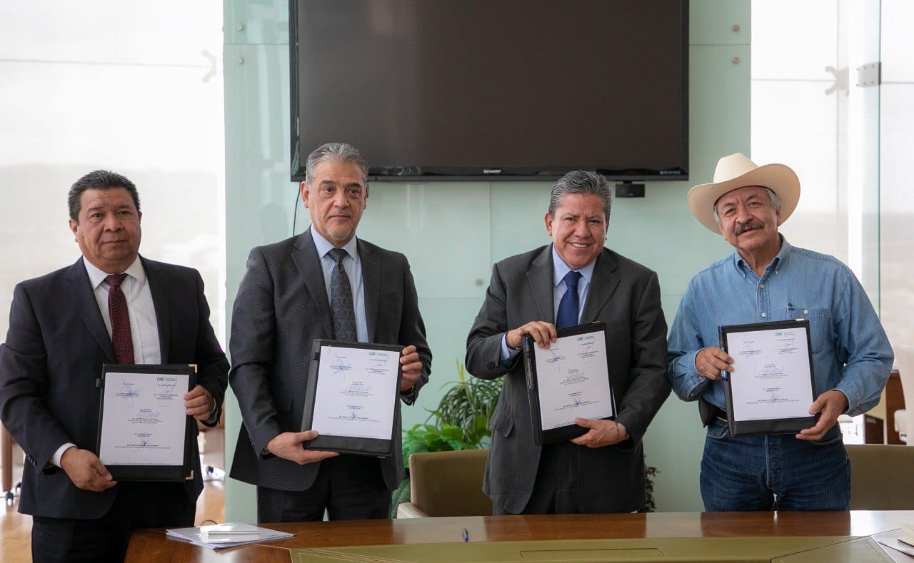 Gobernador David Monreal y director de la CFE firman convenio para ...