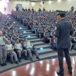 Coordinador de la Guardia Nacional imparte plática a estudiantes del Bachillerato General Policial