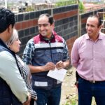 Supervisa Pepe Saldívar construcción de muro perimetral en Escuela Primaria