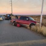 Paisano de Texas se impacta contra “ballenas” de concreto frente al penal de Zacatecas