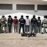 Tras ser agredidos a balazos, elementos de la FRIZ y de la GORUZ detienen a seis sicarios
