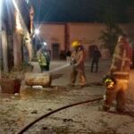 Incendio por acumulación de gas LP en establecimiento deja un lesionado