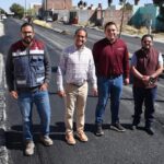 Presidente Pepe Saldívar supervisa obras de reencarpetamiento en Guadalupe