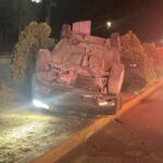 Otra volcadura más de un vehículo en vialidad de Zacatecas