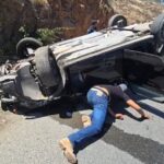 Conductor borracho protagoniza volcadura en el Paseo Díaz Ordaz
