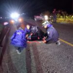 Otro accidente más de motociclista en Zacatecas; conductor lesionado y sin casco