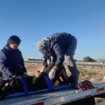 Fuerte accidente en la federal 45 deja un joven lesionado de gravedad