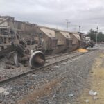 Tren fuera de control descarrila en Zacatecas (video)