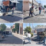 Cuadrillas de bacheo se mantienen desplegadas en Guadalupe