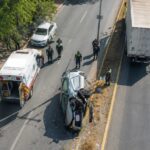 Protección Civil Estatal realiza rescate tras volcadura en la García Salinas