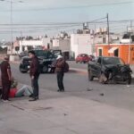 Mujer lesionada tras fuerte accidente con vehículo Razer en Guadalupe